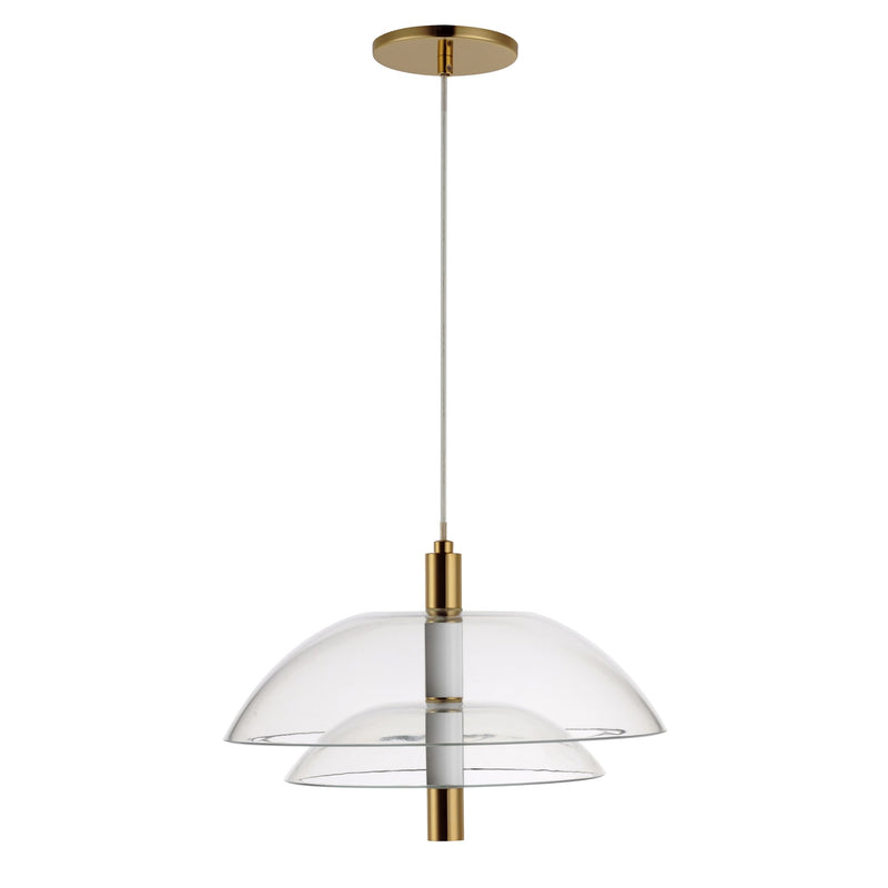 Arya Single Pendant in French Gold