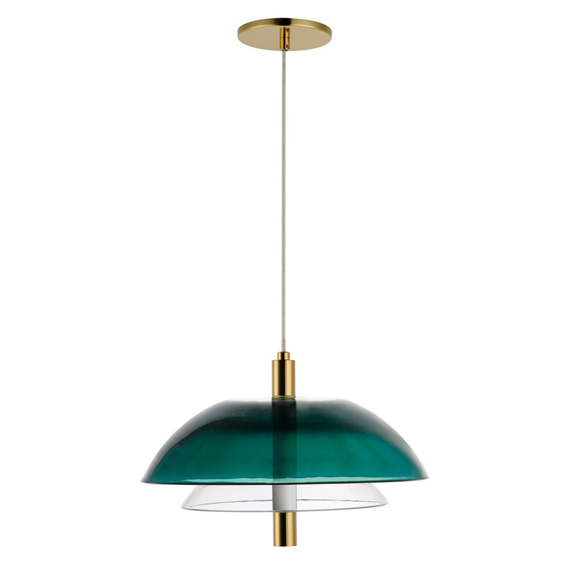 Arya Single Pendant in French Gold