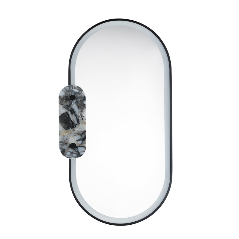 Stonewall LED Mirror in Black