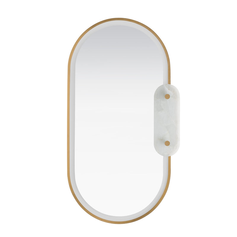 Stonewall LED Mirror in Brushed Champagne