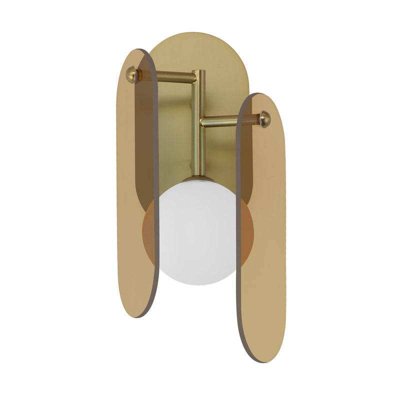 Megalith LED Wall Sconce in Natural Aged Brass