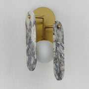 Megalith LED Wall Sconce in Natural Aged Brass
