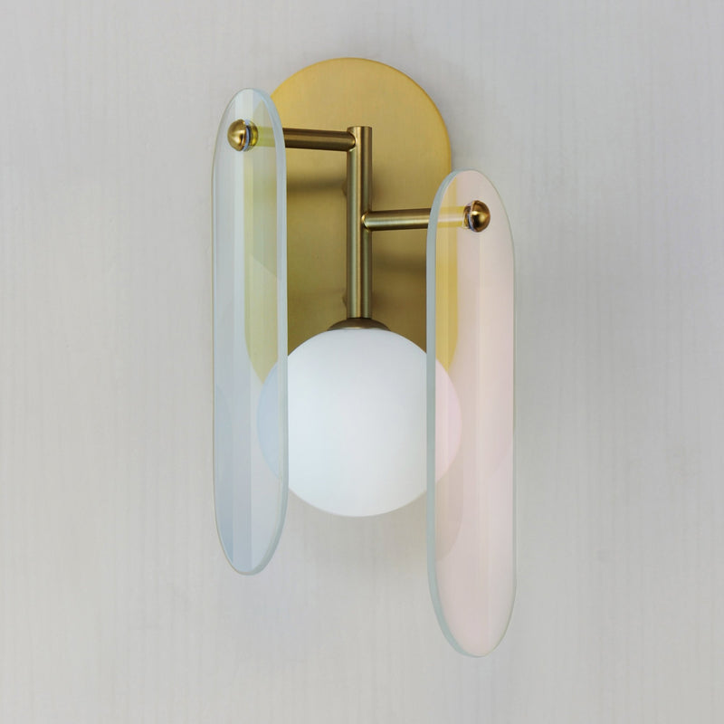 Megalith LED Wall Sconce in Natural Aged Brass