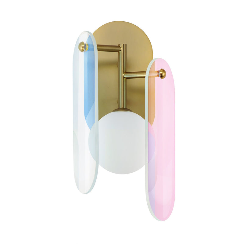 Megalith LED Wall Sconce in Natural Aged Brass