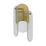 Megalith LED Wall Sconce in Natural Aged Brass