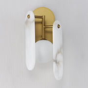 Megalith LED Wall Sconce in Natural Aged Brass