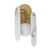 Megalith LED Wall Sconce in Natural Aged Brass
