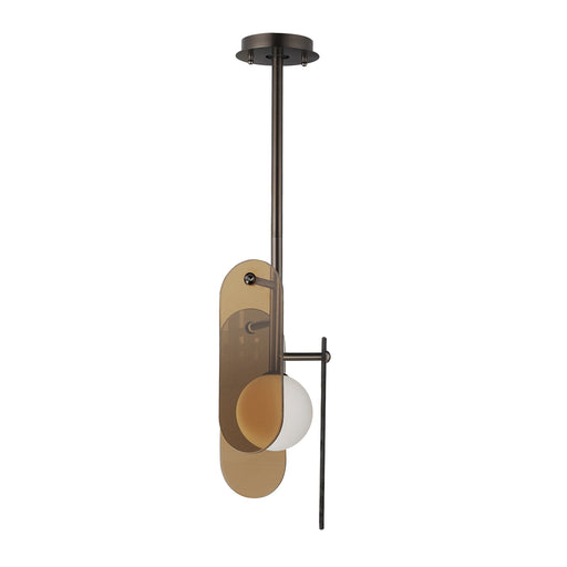 Megalith Stem Hung Pendant in Brushed Bronze