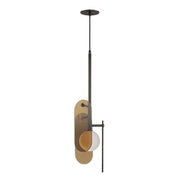 Megalith Cord Hung Pendant in Gunmetal