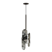 Megalith Cord Hung Pendant in Brushed Bronze