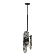 Megalith Cord Hung Pendant in Gunmetal