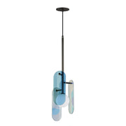Megalith Cord Hung Pendant in Gunmetal