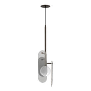 Megalith Cord Hung Pendant in Brushed Bronze