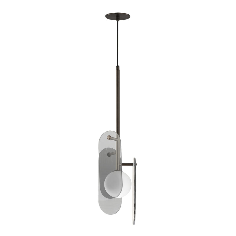 Megalith Cord Hung Pendant in Brushed Bronze