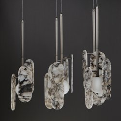 Megalith 5-Light Pendant in Gunmetal