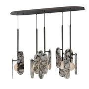 Megalith 5-Light Pendant in Gunmetal