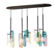 Megalith 5-Light Pendant in Brushed Bronze