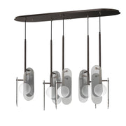 Megalith 5-Light Pendant in Brushed Bronze