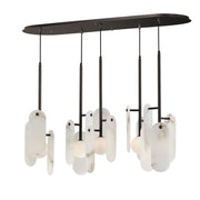 Megalith 5-Light Pendant in Brushed Bronze