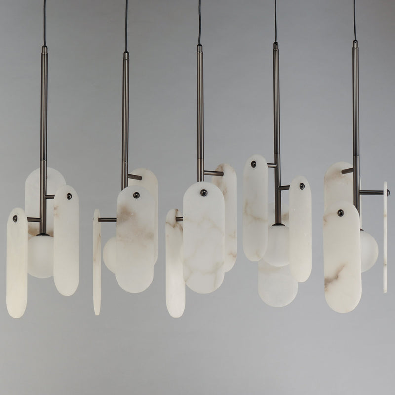 Megalith 5-Light Pendant in Gunmetal