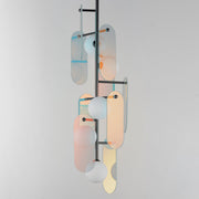 Megalith 5-Light Vertical Pendant in Gunmetal