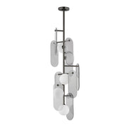 Megalith 5-Light Vertical Pendant in Gunmetal