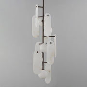 Megalith 5-Light Vertical Pendant in Brushed Bronze
