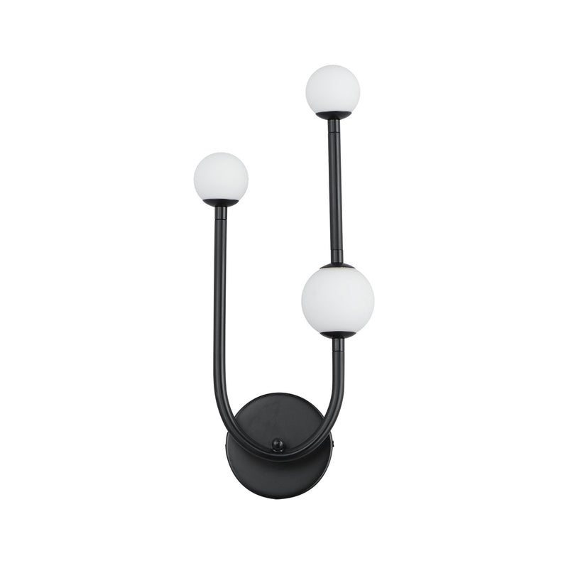 Alina 3-Light LED Wall Sconce in Black