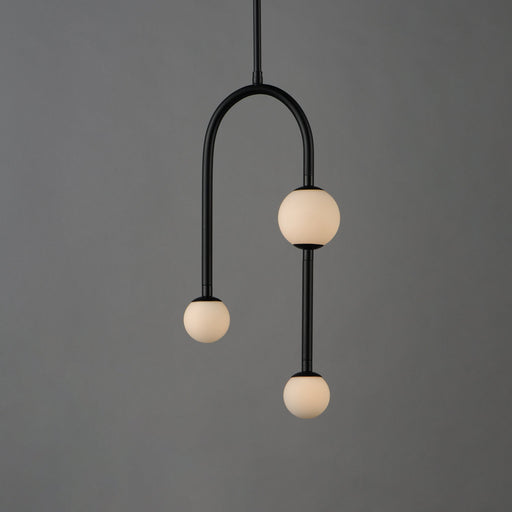 Alina 3-Light LED Pendant in Black