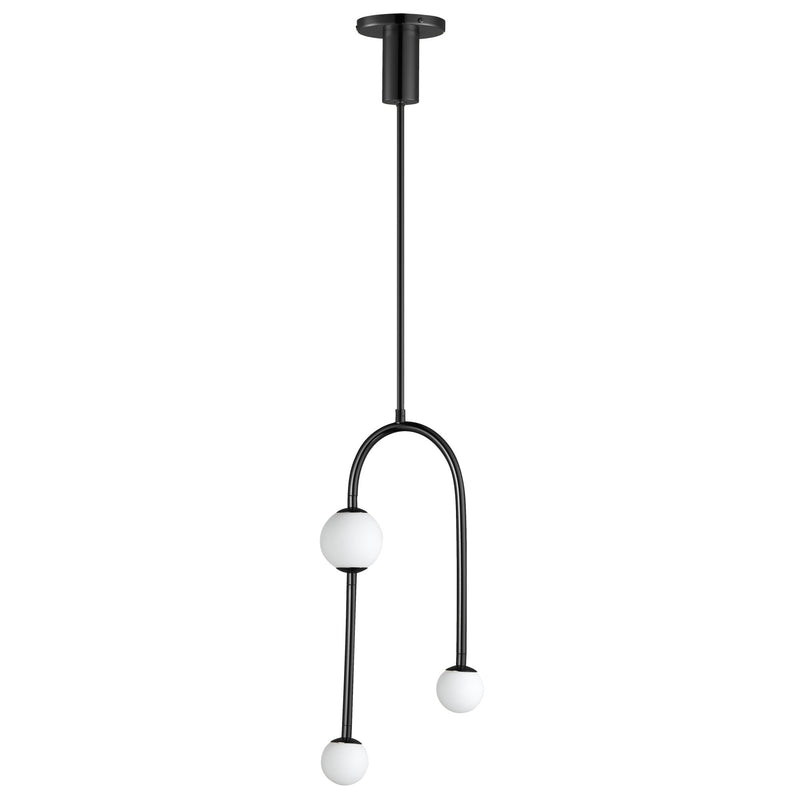 Alina 3-Light LED Pendant in Black