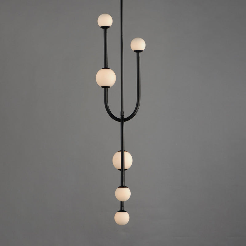 Alina 6-Light LED Pendant in Black