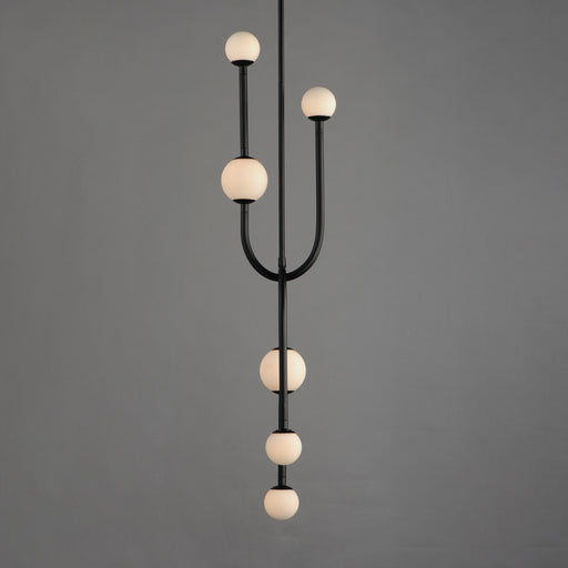 Alina 6-Light LED Pendant in Black
