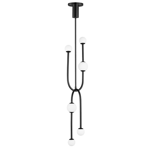 Alina 6-Light LED Pendant in Black