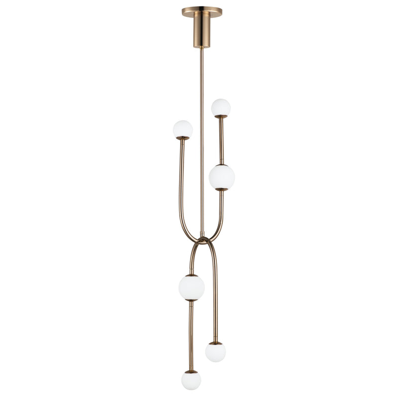 Alina 6-Light LED Pendant in French Gold