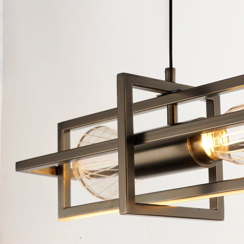 Zeppelin 50" LED Linear Pendant in Gunmetal