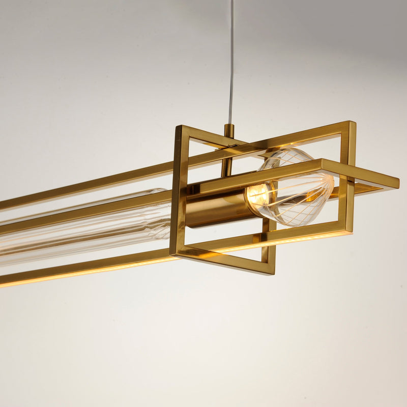 Zeppelin 50" LED Linear Pendant in Heritage