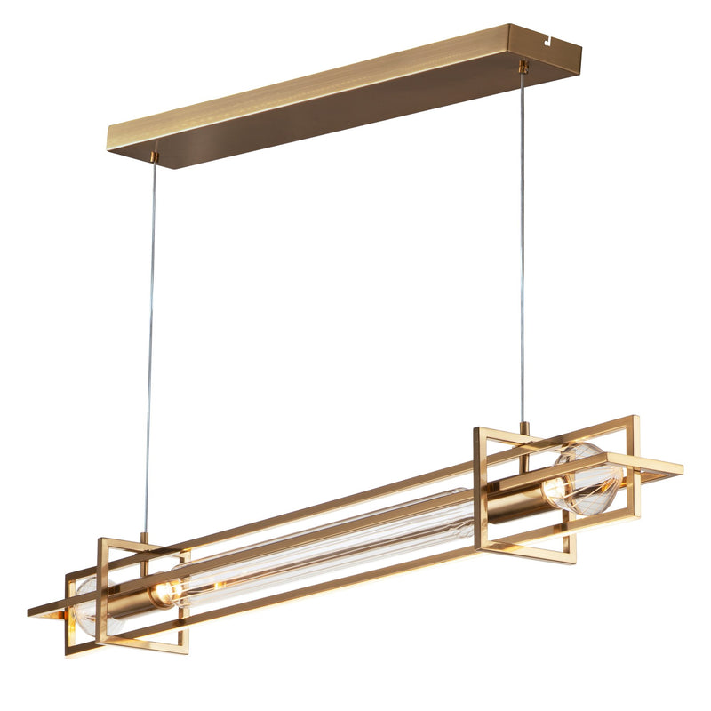 Zeppelin 50" LED Linear Pendant in Heritage