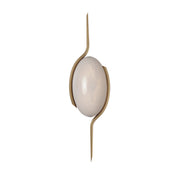 Locket 1-Light LED Wall Sconce in Natural Aged Brass