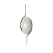 Locket 1-Light LED Wall Sconce in Natural Aged Brass