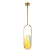 Trance 20" LED Pendant in Natural Aged Brass