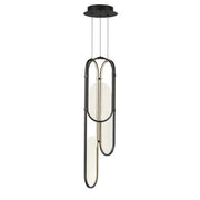 Trance 3-Light LED Pendant in Gunmetal