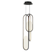 Trance 3-Light LED Pendant in Gunmetal