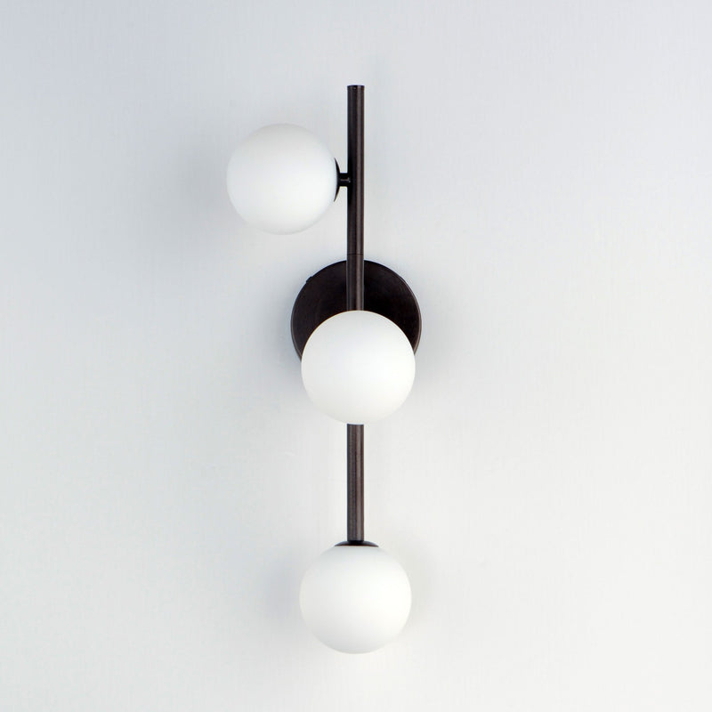 Contour 3-Light Wall Sconce in Brushed Bronze