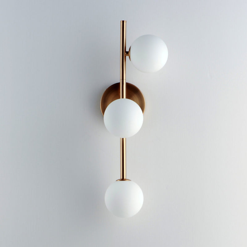 Contour 3-Light Wall Sconce in Heritage