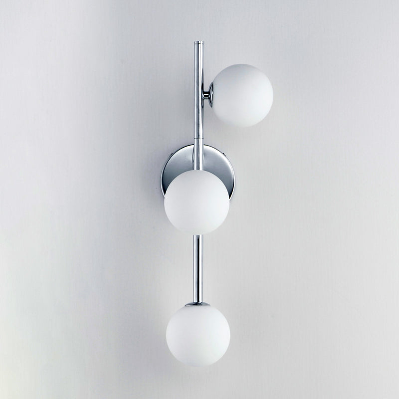 Contour 3-Light Wall Sconce in Polished Chrome