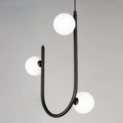 Contour 3-Light Cord Hung Pendant in Brushed Bronze
