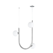 Contour 3-Light Cord Hung Pendant in Polished Chrome