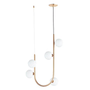 Contour 5-Light Cord Hung Pendant in Heritage
