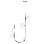 Contour 5-Light Cord Hung Pendant in Polished Chrome