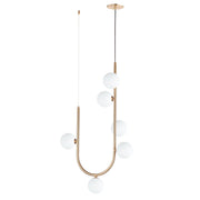 Contour 6-Light Cord Hung Pendant in Heritage